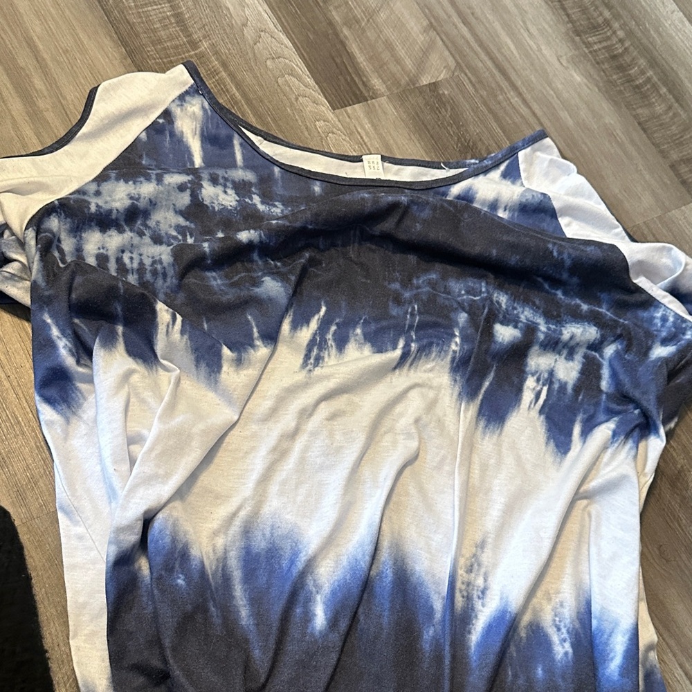 Blue Tie-Dye Women's Tank Top